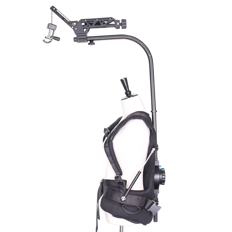 YELANGU B100 Sistema de soporte de cámara con chaleco estabilizador con cabezal amortiguador para cámaras DSLR y DV, carga: 8-18 kg, With Damping Head, Load: 8-18kg