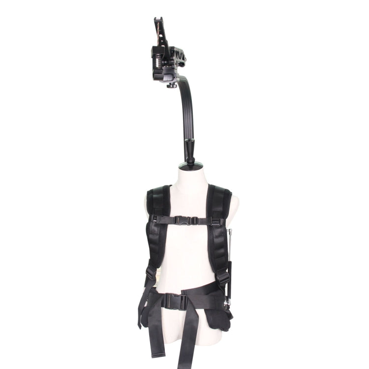 YELANGU B100 Sistema de soporte de cámara con chaleco estabilizador con cabezal amortiguador para cámaras DSLR y DV, carga: 8-18 kg, With Damping Head, Load: 8-18kg