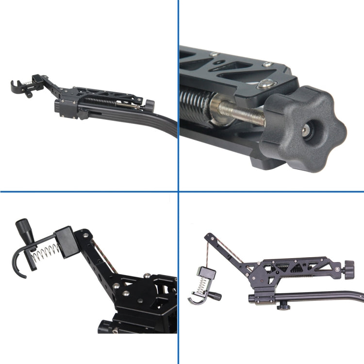 YELANGU B100 Sistema de soporte de cámara con chaleco estabilizador con cabezal amortiguador para cámaras DSLR y DV, carga: 8-18 kg, With Damping Head, Load: 8-18kg