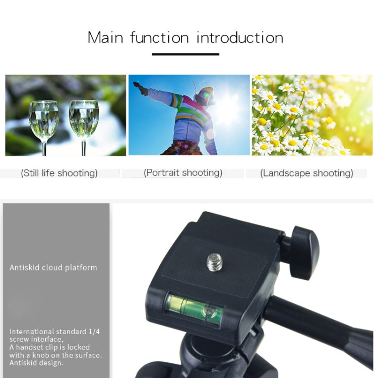 Trípode para transmisión en vivo Patas plegables de 4 secciones Soporte para trípode de aleación de aluminio con cabezal de trípode tridimensional en forma de U para DSLR y cámara digital, altura ajustable: 35-106 cm, 3110 Silver