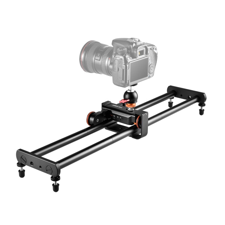 YELANGU L4X-60ET Riel deslizante de empalme de 60 cm + hebilla de riel de carro con rótula para cámaras SLR/cámaras de vídeo, L4X-60ET 60cm