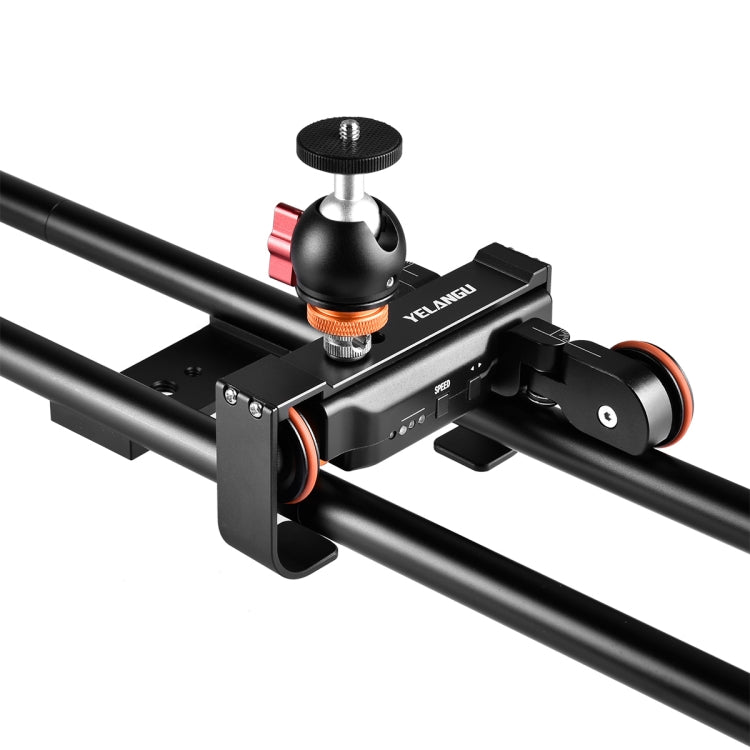 YELANGU L4X-60ET Riel deslizante de empalme de 60 cm + hebilla de riel de carro con rótula para cámaras SLR/cámaras de vídeo, L4X-60ET 60cm