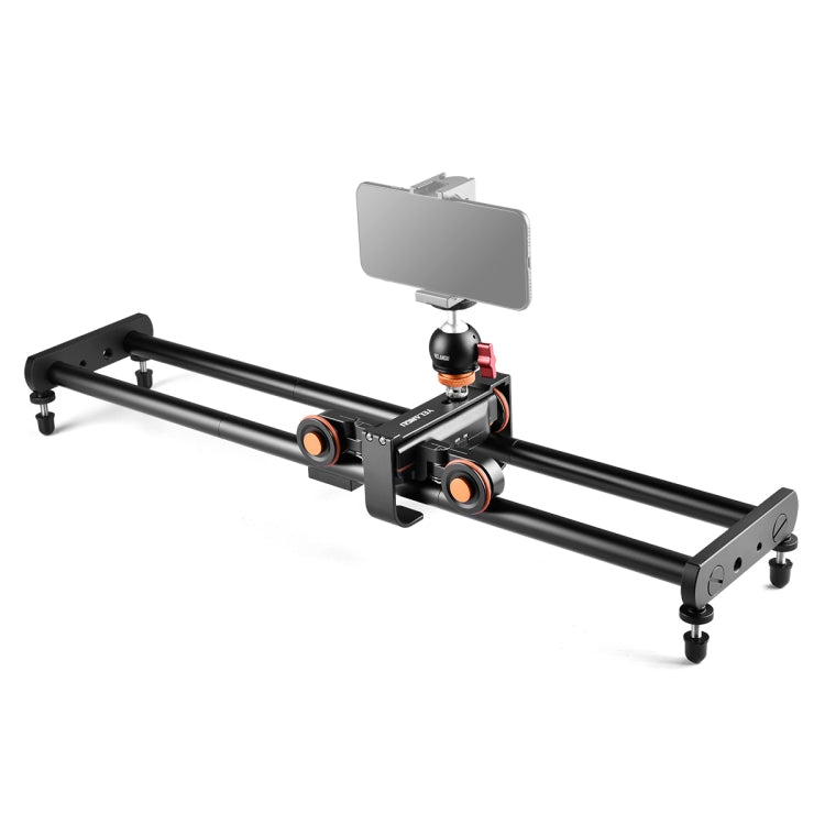YELANGU L4X-60ET Riel deslizante de empalme de 60 cm + hebilla de riel de carro con rótula para cámaras SLR/cámaras de vídeo, L4X-60ET 60cm