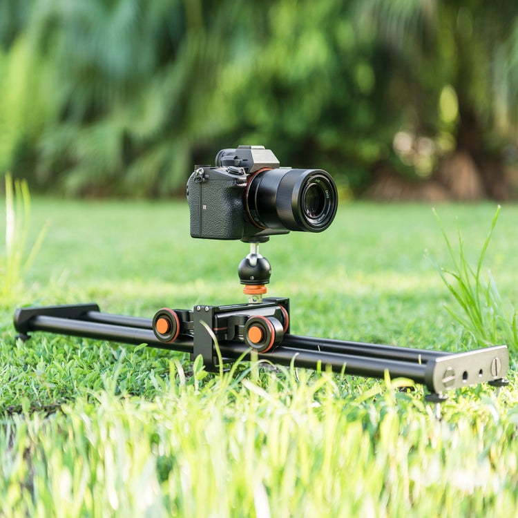 YELANGU L4X-60ET Riel deslizante de empalme de 60 cm + hebilla de riel de carro con rótula para cámaras SLR/cámaras de vídeo, L4X-60ET 60cm