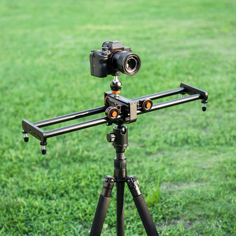 YELANGU L4X-60ET Riel deslizante de empalme de 60 cm + hebilla de riel de carro con rótula para cámaras SLR/cámaras de vídeo, L4X-60ET 60cm