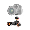 YELANGU L4X-BC Rueda para cámara Dolly II Deslizador de Pista eléctrica Polea de Video de 3 Ruedas Carro rodante con Cabeza esférica, Carga: 3 kg, L4X-BC