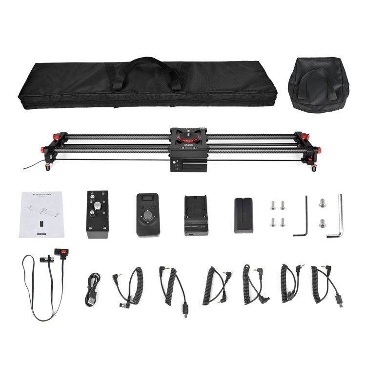 YELANGU L60TC Riel deslizante eléctrico de 60 cm con control remoto de 2,4 GHz para cámaras SLR/cámaras de vídeo, L60TC 60cm