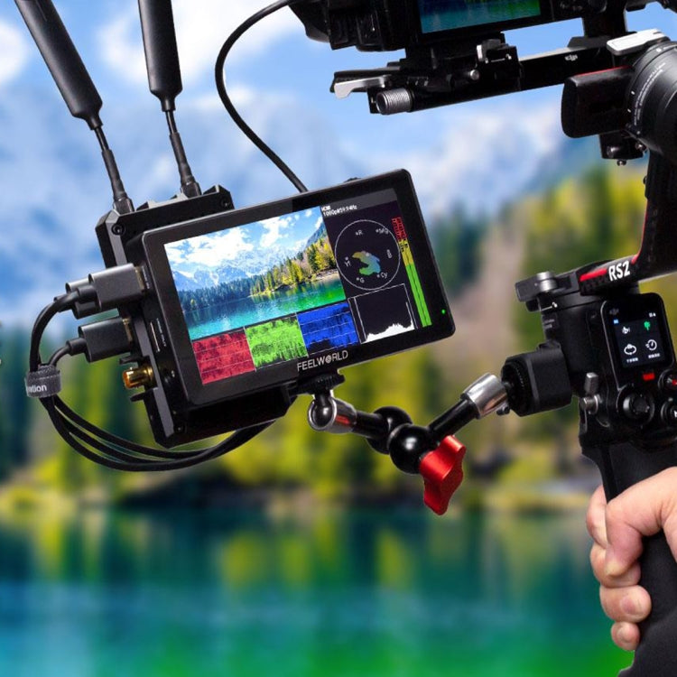 FEELWORLD LUT5 5,5 pulgadas Ultra alto brillo 3000nit pantalla táctil cámara DSLR Monitor de campo, LUT5