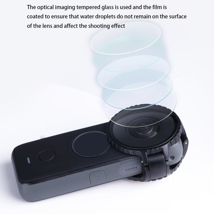 Cubierta protectora de vidrio protector de lente para Insta360 One X2, For Insta360 One X2