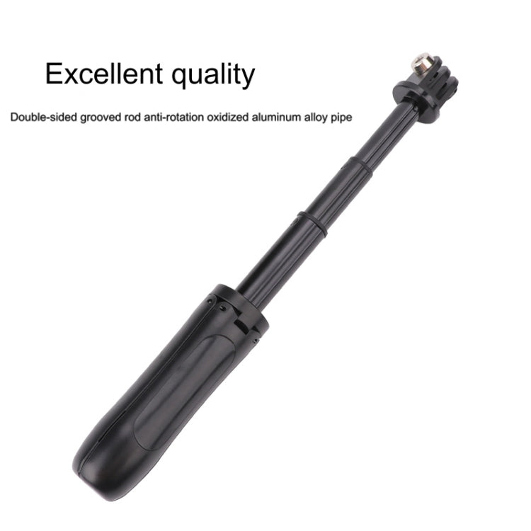 Soporte para trípode plegable multifuncional Selfie Monopod Stick para GoPro Hero11 Black / HERO10 Black / HERO9 Black /HERO8 / HERO7 /6/5/5 Session /4 Session /4/3+ /3/2/1, Insta360 ONE R, DJIOsmo Action y otras cámaras de acción, longitud: 12-23 cm  ...