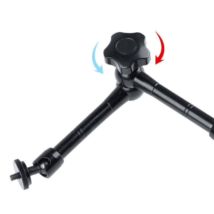 Brazo mágico articulado de fricción ajustable de 11 pulgadas + clips de garras grandes con abrazadera para teléfono, 11 inch Magic Arm + Claws Clips with Phone Clamp