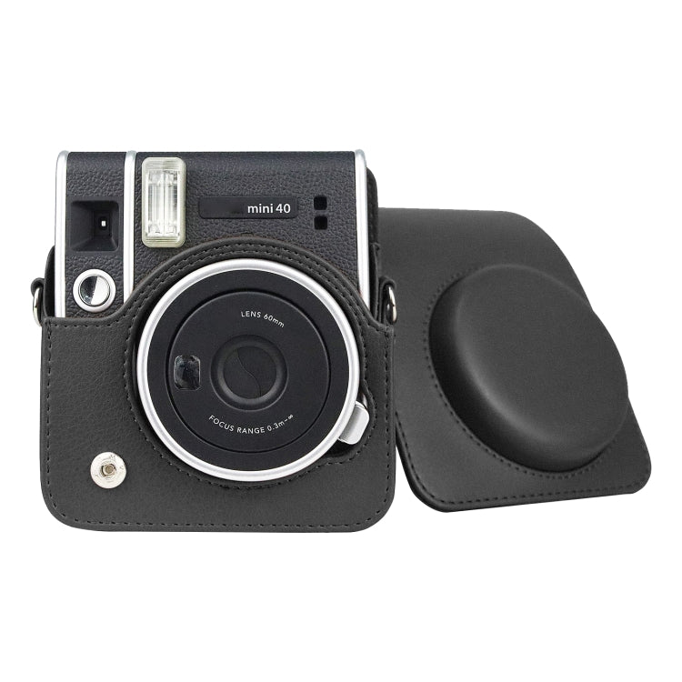 Funda de cuero Retro para cámara de cuerpo completo, bolso con correa para FUJIFILM instax mini 40, For FUJIFILM instax mini 40