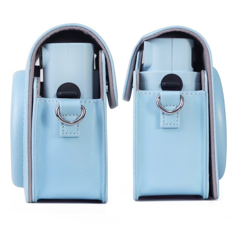 Funda de cuero PU de cuerpo completo para cámara con correa para FUJIFILM instax Square SQ1