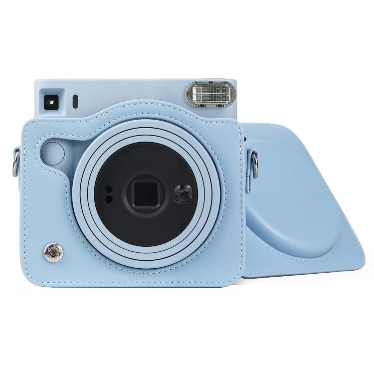 Funda de cuero PU de cuerpo completo para cámara con correa para FUJIFILM instax Square SQ1