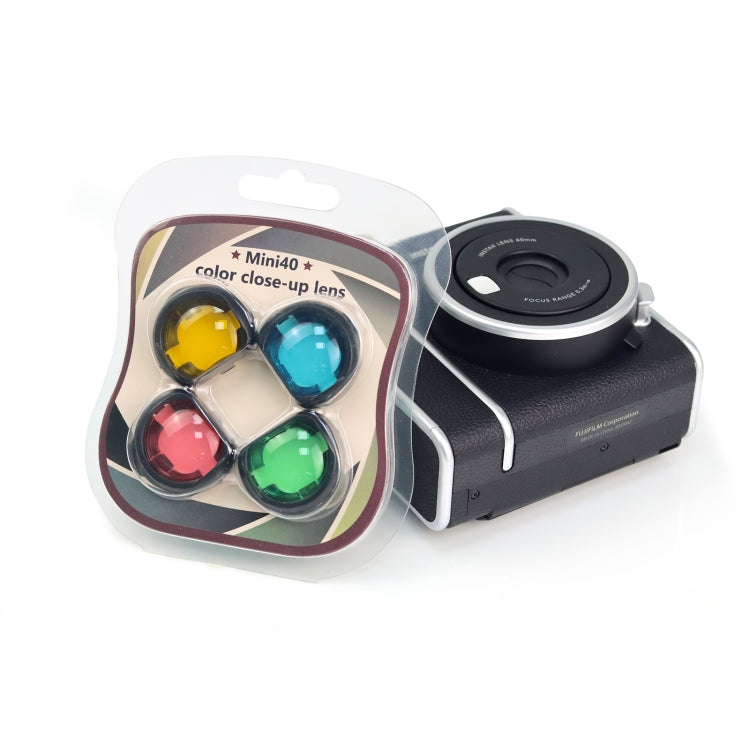 Filtro de cámara 4 en 1 de cuatro colores para Fujifilm Instax mini 40