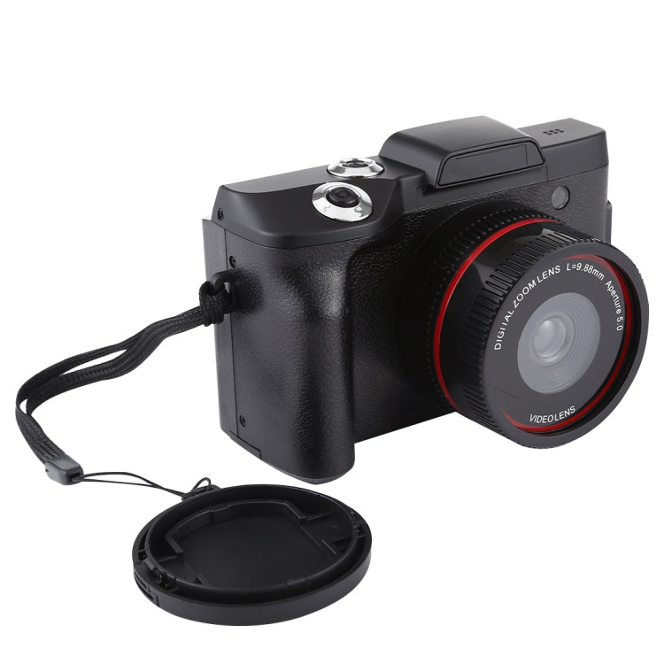 Cámara digital con lentes intercambiables y pantalla abatible con interpolación de 1,3 megapíxeles, LCD de 2,4 pulgadas, grabación Full HD 720P, lente infrarroja, EIS, Black, White