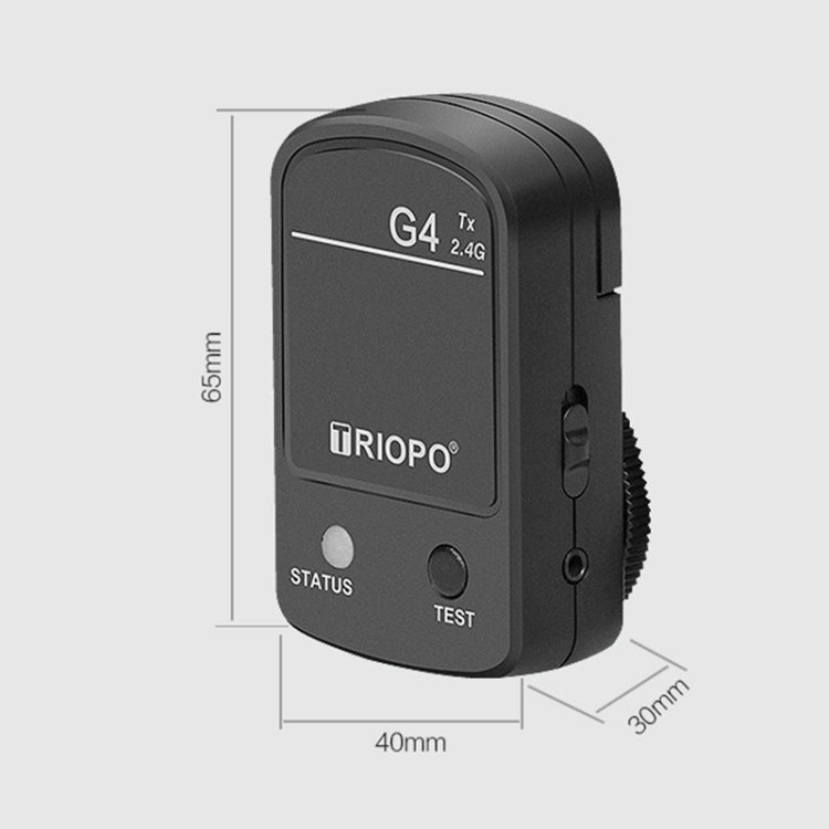 Disparador Speedlite de flash inalámbrico TRIOPO G4 2.4G con zapata, G4