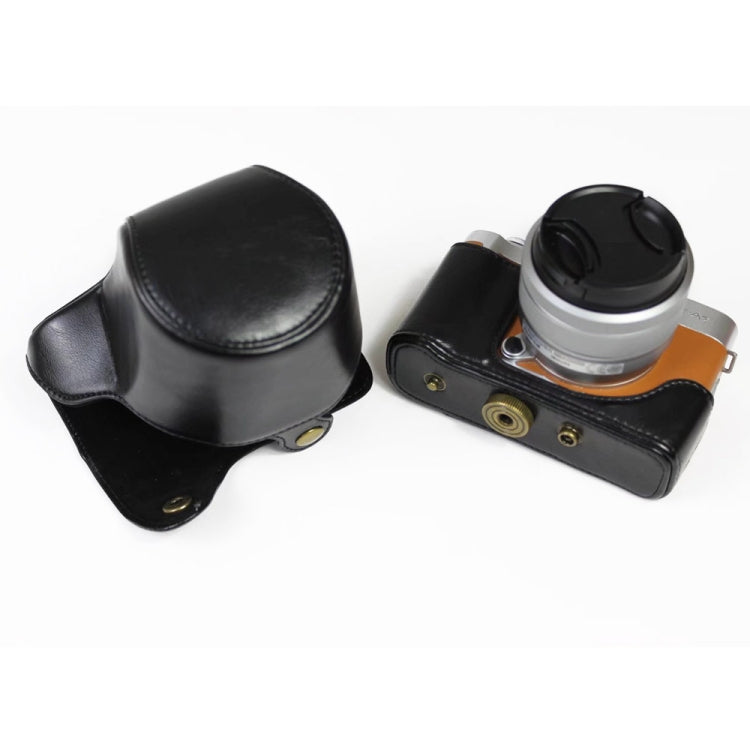 Estuche de cuerpo completo para cámara de cuero PU con correa para FUJIFILM X-A7 / X-A20 (lente de 15-55 mm), For FUJI X-A7