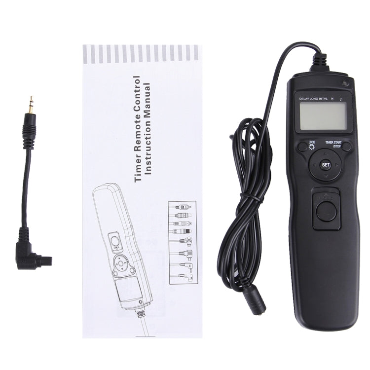 RST-7002 Pantalla LCD Intervalometro de lapso de tiempo Disparador Temporizador digital Controlador remoto con cable C8 para cámara CANON 1D/1DS/50D/40D/30D/20D/10D/5D/7D, RST-7002