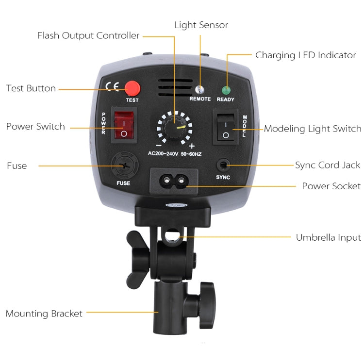 Godox K-180A Mini Master 180Ws Estudio Flash Luz Foto Flash Speedlight, K-180A