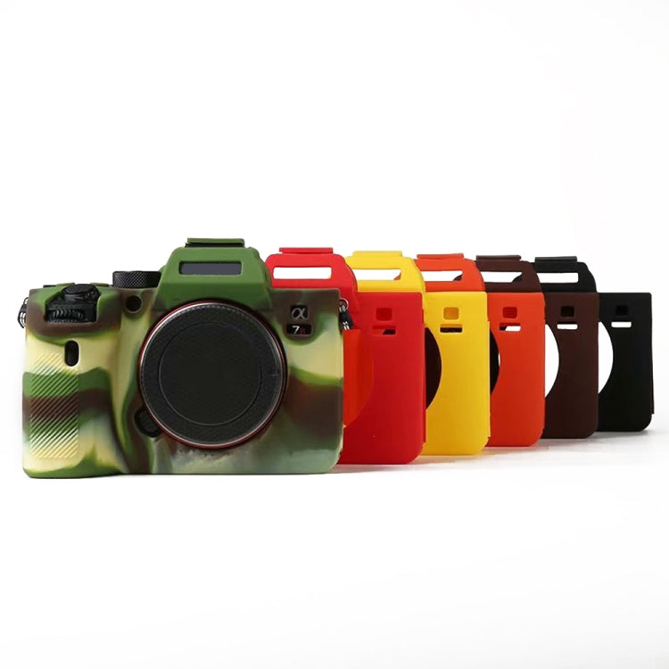 Para Sony A7R4 Funda protectora de silicona suave, For Sony A7R4