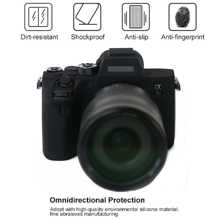 Para Sony A7R4 Funda protectora de silicona suave, For Sony A7R4