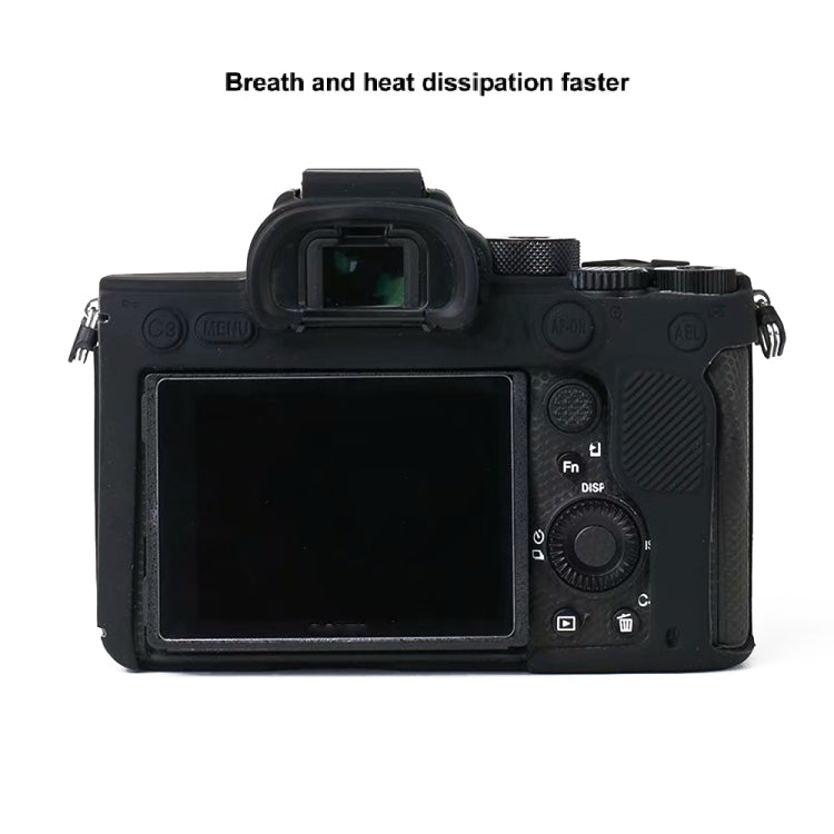Para Sony A7R4 Funda protectora de silicona suave, For Sony A7R4