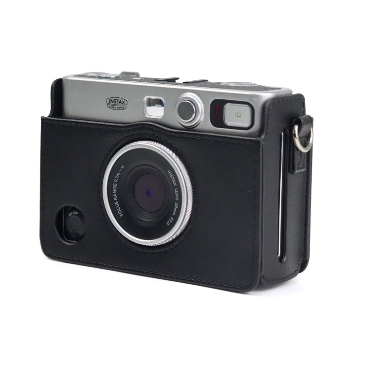 Bolso retro de la caja del cuero de la PU de la cámara del cuerpo completo con la correa para FUJIFILM instax mini Evo, For FUJIFILM instax mini Evo Retro