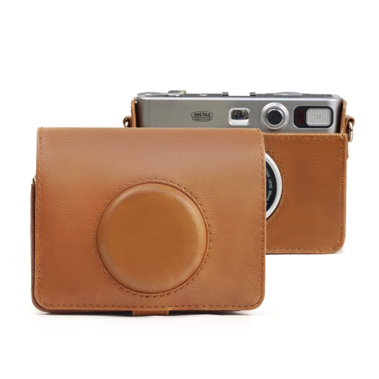 Bolso retro de la caja del cuero de la PU de la cámara del cuerpo completo con la correa para FUJIFILM instax mini Evo, For FUJIFILM instax mini Evo Retro