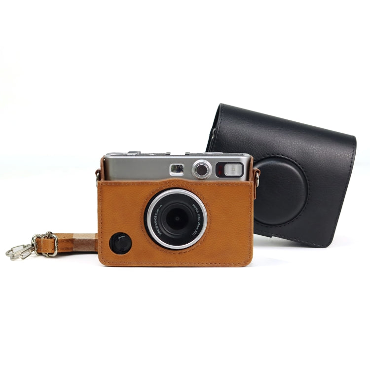 Bolso retro de la caja del cuero de la PU de la cámara del cuerpo completo con la correa para FUJIFILM instax mini Evo, For FUJIFILM instax mini Evo Retro