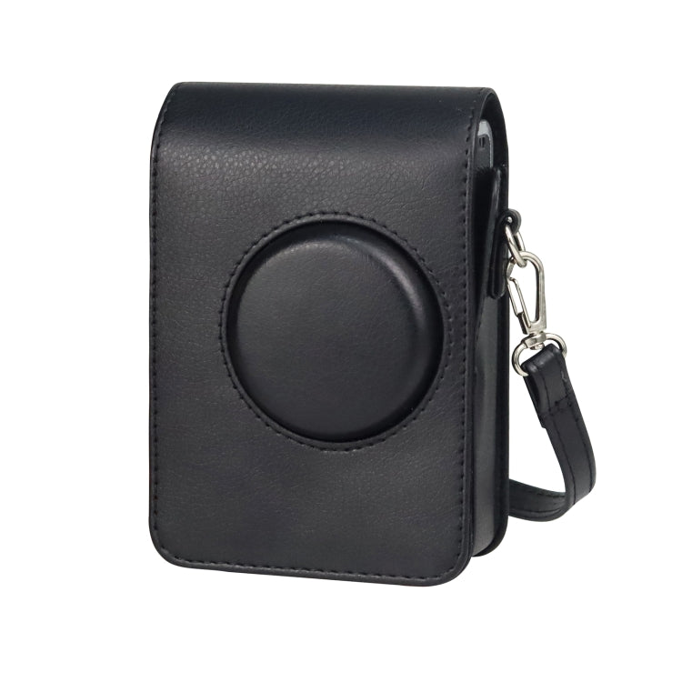 Funda de cuero PU para cámara vertical de cuerpo completo con correa para FUJIFILM instax mini Evo, For FUJIFILM instax mini Evo Vertical