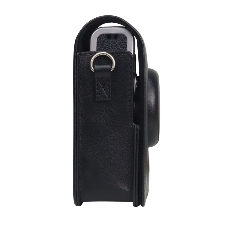 Funda de cuero PU para cámara vertical de cuerpo completo con correa para FUJIFILM instax mini Evo, For FUJIFILM instax mini Evo Vertical