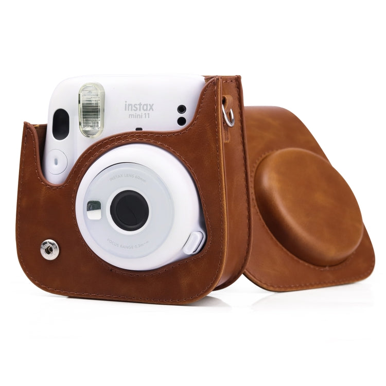 Funda de Cuero Retro para Cámara de Cuerpo Completo con Correa para FUJIFILM Instax mini 11, For FUJIFILM Instax mini 11