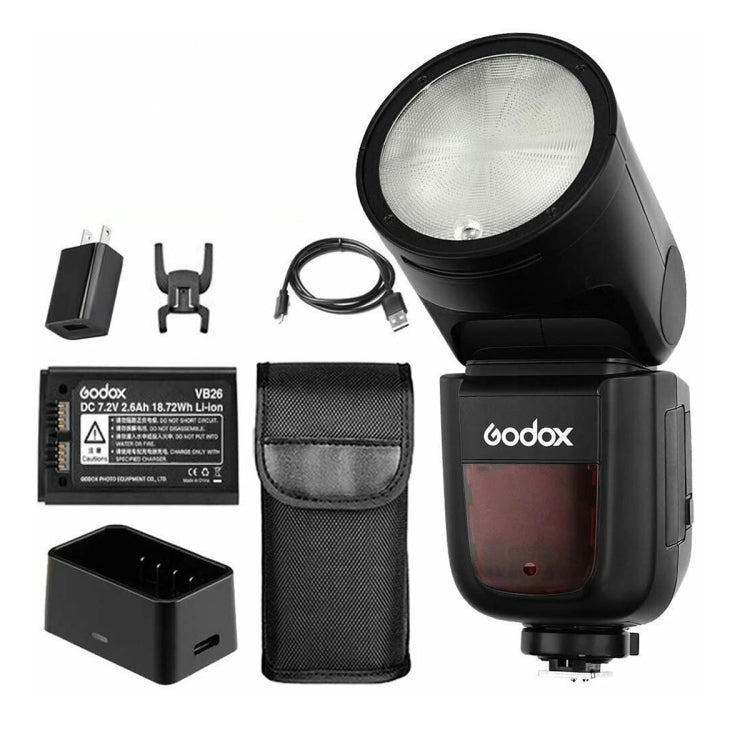 Flash Speedlite TTL de cabeza redonda Godox V1C para Canon, V1C for Canon