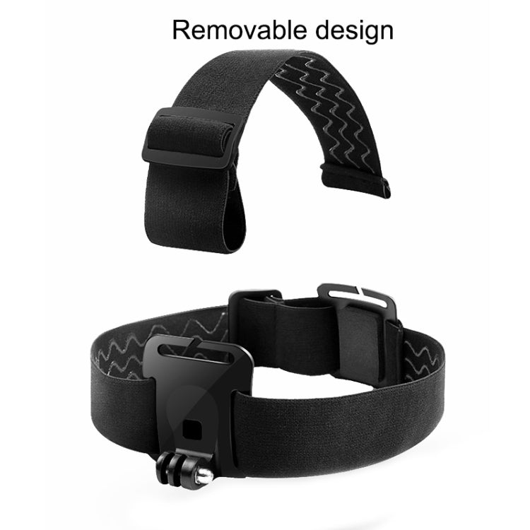 Cinturón de montaje elástico Correa ajustable para la cabeza con abrazadera para teléfono, tornillo y adaptador tipo S para GoPro HERO10 Black / HERO9 Black /8/7/6/5, Xiaoyi y otras cámaras de acción, teléfonos inteligentes