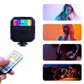 MJ88 Pocket 3000-7000K+RGB Luz de relleno de belleza a todo color cámara portátil fotografía Streamer luz LED con Control remoto, MJ88