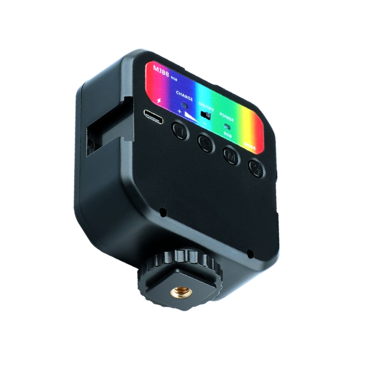 MJ88 Pocket 3000-7000K+RGB Luz de relleno de belleza a todo color cámara portátil fotografía Streamer luz LED con Control remoto, MJ88