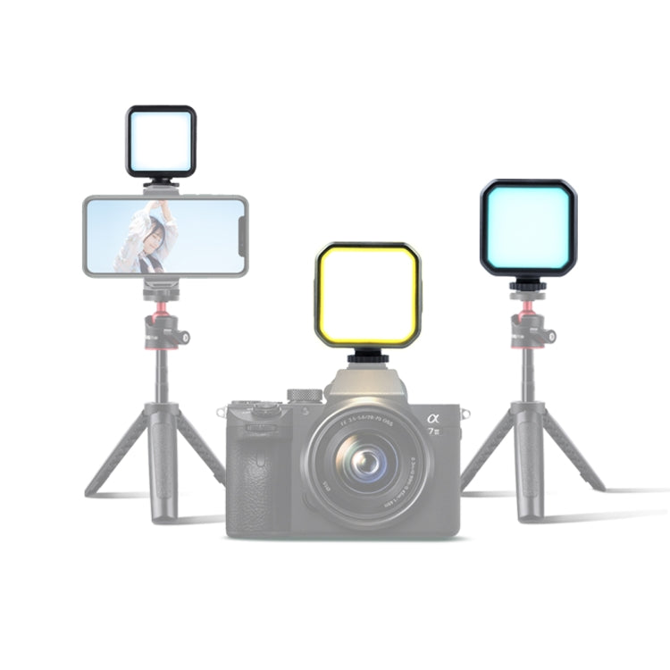 MJ88 Pocket 3000-7000K+RGB Luz de relleno de belleza a todo color cámara portátil fotografía Streamer luz LED con Control remoto, MJ88