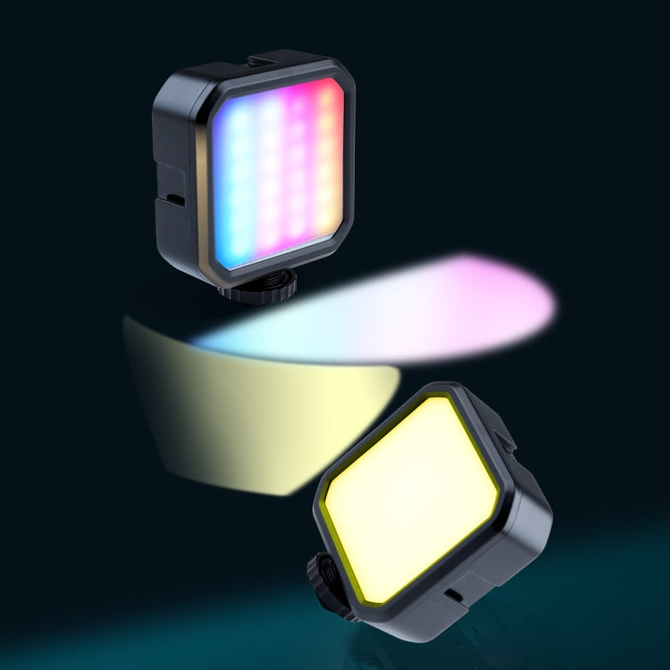 MJ88 Pocket 3000-7000K+RGB Luz de relleno de belleza a todo color cámara portátil fotografía Streamer luz LED con Control remoto, MJ88