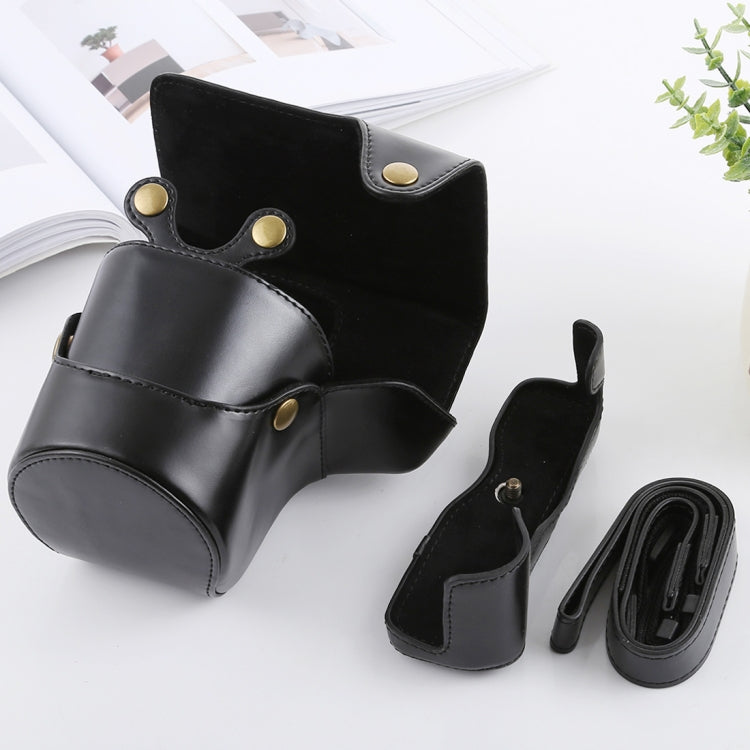 Funda de cuero PU para cámara de cuerpo completo con correa para FUJIFILM X-T3, For FUJI X-T3