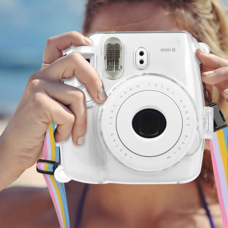 Funda protectora de cristal con correa para FUJIFILM instax mini 9 / mini 8+ / mini 8, For FUJIFILM instax mini 9