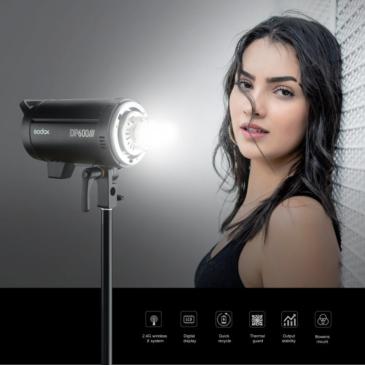 Godox DP600III Luz de flash de estudio 600Ws Flash de estudio con montaje Bowens, DP600III