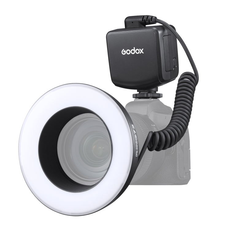 Godox Ring72 Macro Ring 48 LED Flash Light con 8 anillos adaptadores de diferentes tamaños, Ring72