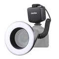 Godox Ring72 Macro Ring 48 LED Flash Light con 8 anillos adaptadores de diferentes tamaños, Ring72