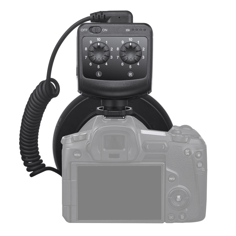 Godox Ring72 Macro Ring 48 LED Flash Light con 8 anillos adaptadores de diferentes tamaños, Ring72