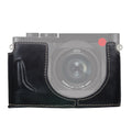 Base de media funda para cámara de cuero PU con rosca de 1/4 de pulgada para Leica Q2, For Leica Q2