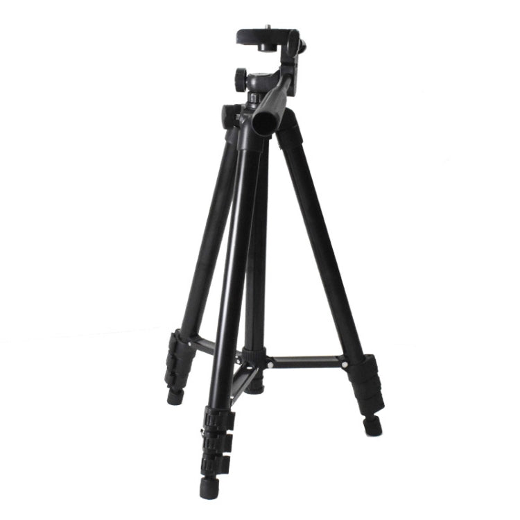 Soporte de trípode plegable de aleación de aluminio de 4 secciones de 130 cm con cabezal tridimensional, L-3130 Black, L-3130 Champagne Gold, L-3130 Silver