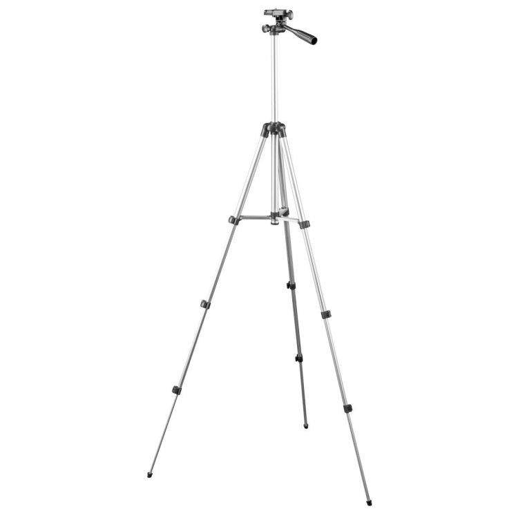 Soporte de trípode plegable de aleación de aluminio de 4 secciones de 130 cm con cabezal tridimensional, L-3130 Black, L-3130 Champagne Gold, L-3130 Silver
