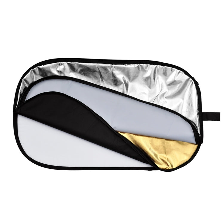 Godox FT05-1 100 x 150cm 5 en 1 Tablero reflector plegable ovalado plateado / suave / dorado / blanco / negro, 5 in 1 100 x 150cm