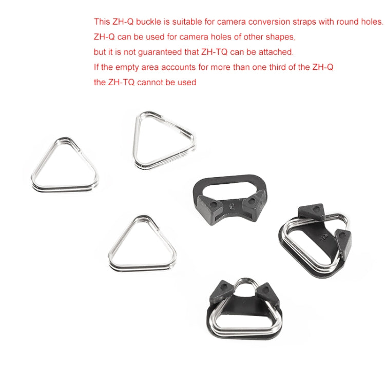 10 PCS BEXIN ZH-TQ Correa de hombro para cámara Gancho de anillo triangular dividido con soporte, ZH-TQ